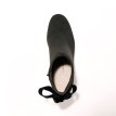 Kotníkové boty na podpatku, se sametovou mašlí