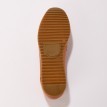 Skórzane loafersy na koturnie, wzór karmelowy/laskowy