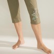 3/4 pyžamové kalhoty se středovým potiskem květin