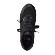 JANA Sneakers adidași cu șireturi, negri, foarte confortabili