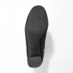 Nízke ponožkové čižmy na podpätku, čierne