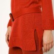 Egyszínű tunika pulóver levehető övvel