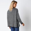 Sweter w stylu płaszcza z zapięciem na guziki