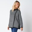Sweter w stylu płaszcza z zapięciem na guziki
