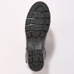 Półwysokie skórzane buty z magazynem, czarne