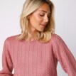 Sweter z efektem tuniki