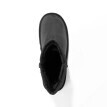 Niskie buty z imitacją futra, czarne
