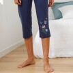 Pantaloni de pijama 3/4 cu imprimeu