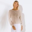 Sweter z lazurowym wzorem