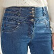 Bootcut džíny s vysokým pasem, vnitř. délka nohavic 78 cm