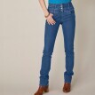 Rovné džíny s vysokým pasem, pro vysokou postavu