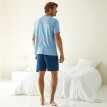 Pijama cu pantaloni scurți și imprimeu "surf trip"