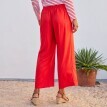 Jednobarevné široké kalhoty
