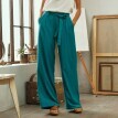Zwiewne spodnie w jednolitym kolorze z kolekcji Odette Lepeltier