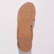 Płaskie skórzane sandały z plecionymi paskami
