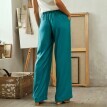 Zwiewne spodnie w jednolitym kolorze z kolekcji Odette Lepeltier