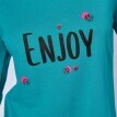 Tričko s dlhými rukávmi a stredovou potlačou "Enjoy"