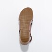 Kožené ažurové sandály na klínku