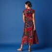 Rochie lungă cu imprimeu patchwork