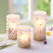 3 Lumânări cu LED ”Flori de câmp”