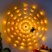 LED-es dekoráció 'Pókháló pókkal'