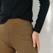 Pantaloni drepți largi din tricot Milano