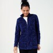 Jachetă cu fermoar cu imprimeu fleece