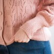 Akrylowy sweter z domieszką moheru