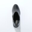 Pantofi chelsea din piele cu margine argintie
