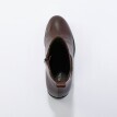 Kožené boty chelsea na podpatku