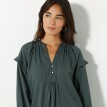 Jednobarevné rovné šaty z recyklovaného polyesteru (1)