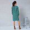 Rovné volánové šaty z recyklovaného polyesteru (1)