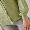 Sweter z falistym wykończeniem z moheru