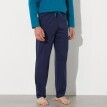 Pantaloni de pijama de culoare solidă, albastru marin