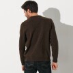Sweter z okrągłym dekoltem, 80% wełna, 20% poliamid