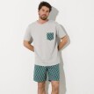 Pyžamové tričko s krátkymi rukávmi