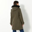 Jednofarebný kabát duffle-coat s kapucňou