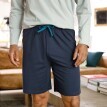 Pantaloni scurți de pijama de culoare solidă, albastru marin