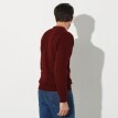 Sweter z gładkim wzorem i okrągłym dekoltem
