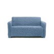 Rozciągliwy pokrowiec z wytłoczonym wzorem na fotel/sofę z podłokietnikami