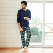 Pyžamové kalhoty s pružným pasem, z kostkovaného flanelu