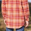 Extra dlhá flanelová košeľa s kockovaným vzorom