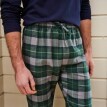 Pyžamové kalhoty s pružným pasem, z kostkovaného flanelu