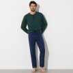 Flanelowe spodnie do piżamy w jednolitym kolorze