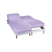 Cearșaf elastic de culoare solidă pentru pat extensibil, flanelă, adâncime colț 26 cm