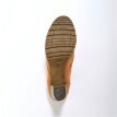 Vysoké topánky na podpätku v drevenom vzhľade