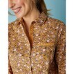 Bluză cămașă cu imprimeu floral