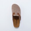 Pantofle dřeváky z plstěného materiálu
