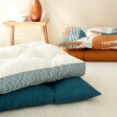Dlouhý jednobarevný dekorativní polštář, bavlna