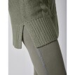 Tunika pulóver fonott mintával és rövid ujjakkal